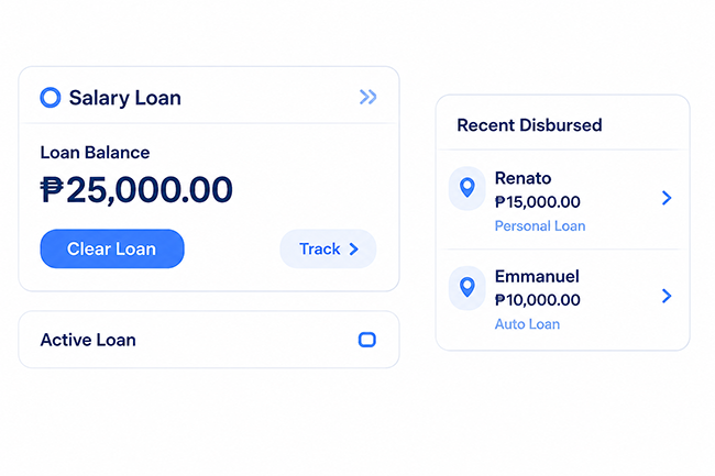 IcyPay HRIS employee loan balances and payroll deduction interface